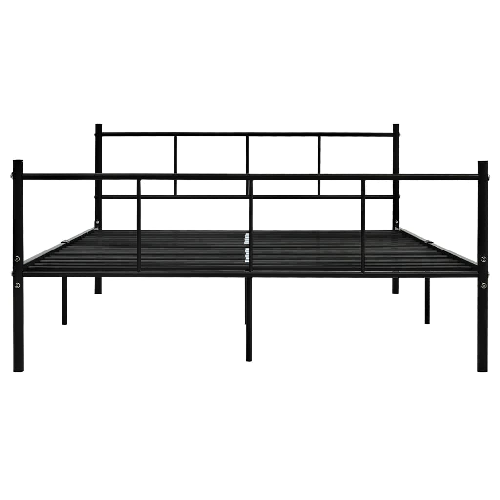 Okvir za krevet crni metalni 140 x 200 cm