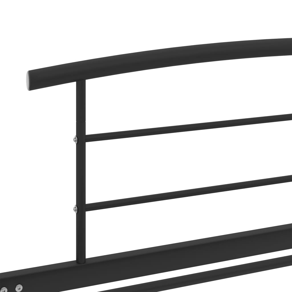 Okvir za krevet crni metalni 90 x 200 cm