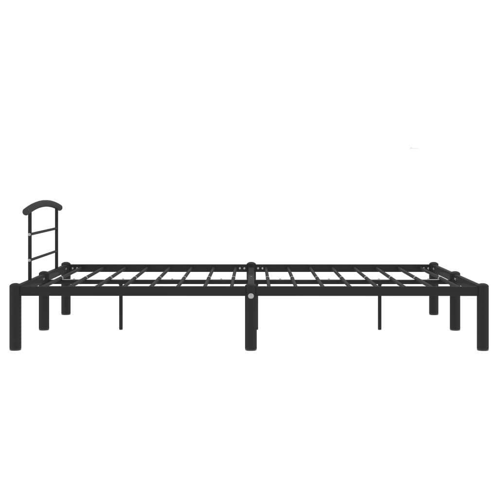 Okvir za krevet crni metalni 140 x 200 cm