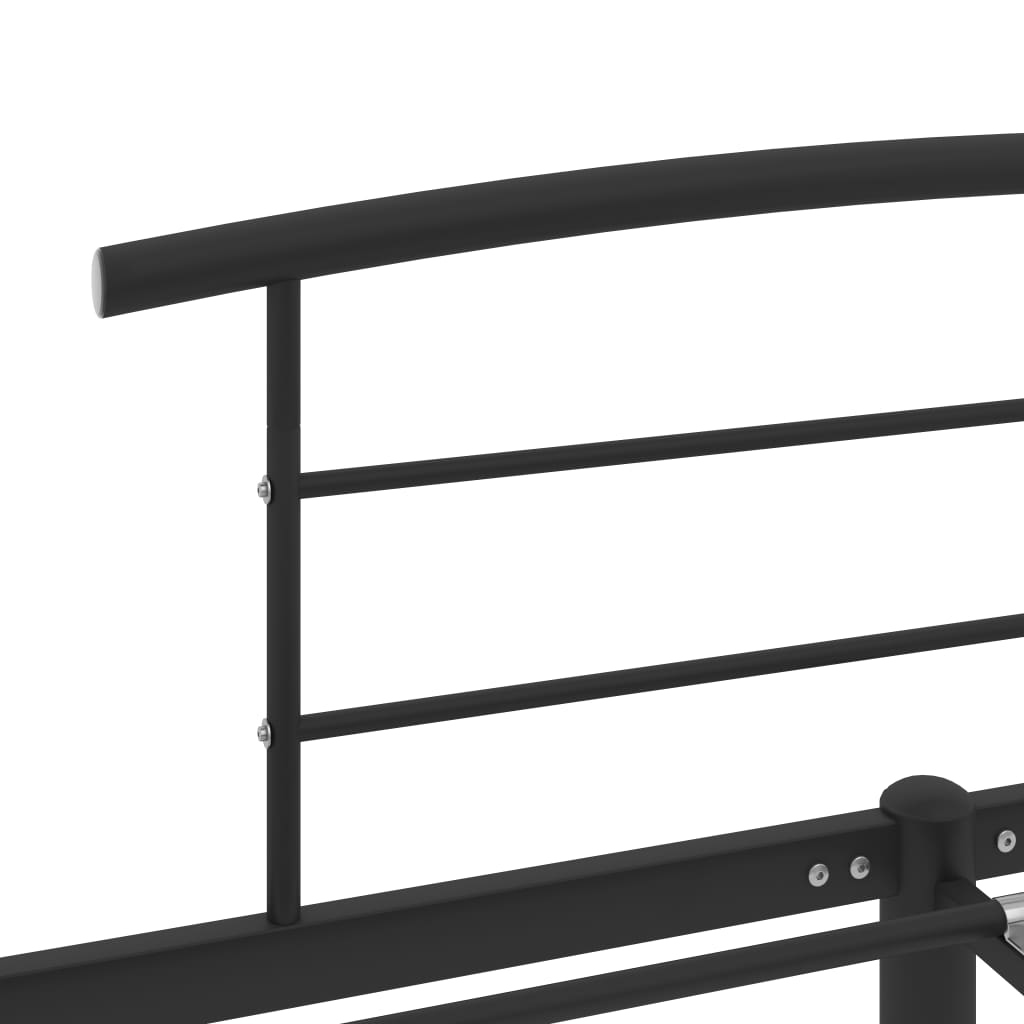Okvir za krevet crni metalni 180 x 200 cm