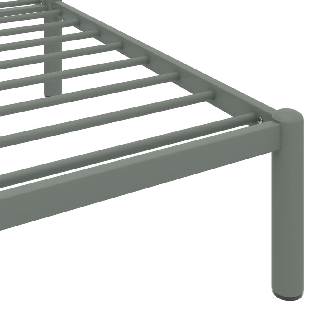 Okvir za krevet sivi metalni 90 x 200 cm