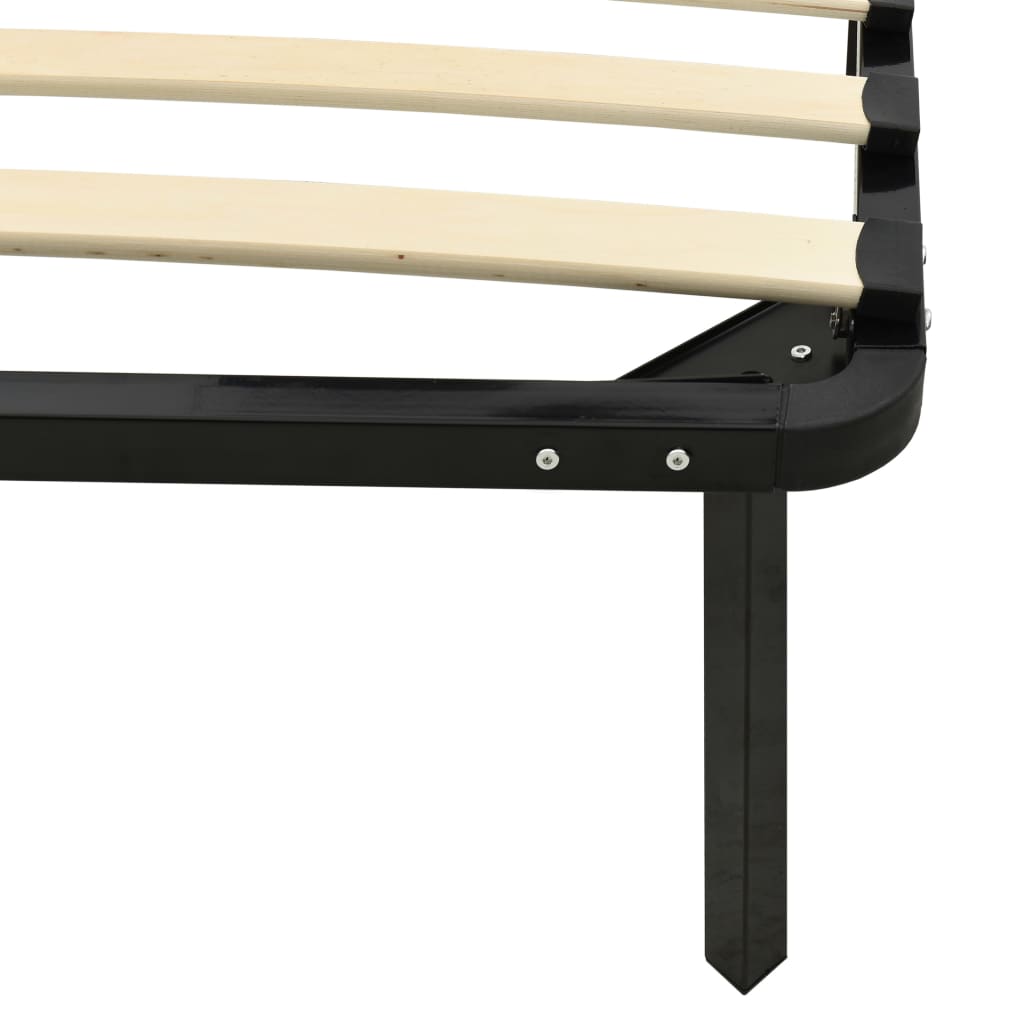 Okvir za krevet crni metalni 100 x 200 cm