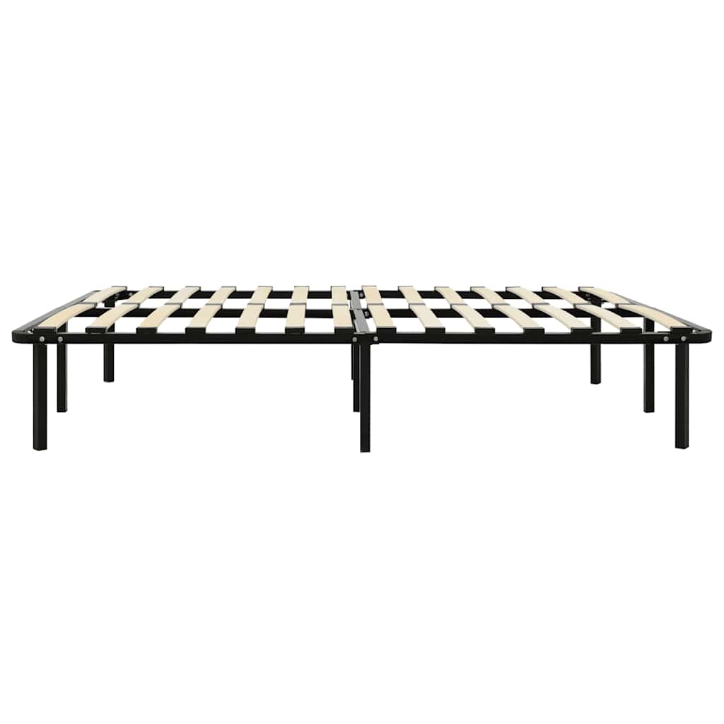 Okvir za krevet crni metalni 160 x 200 cm