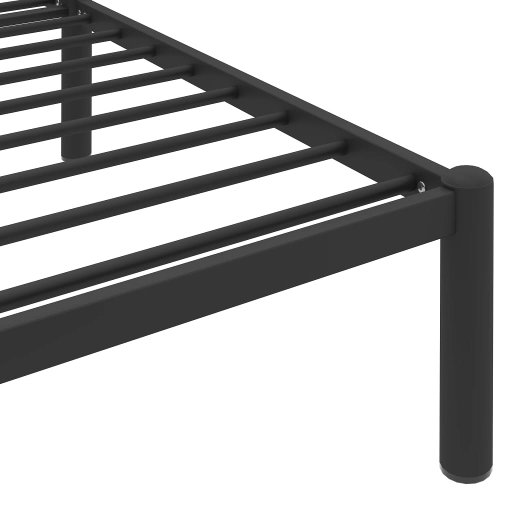Okvir za krevet crni metalni 200 x 200 cm