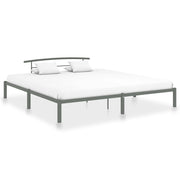 Okvir za krevet sivi metalni 200 x 200 cm