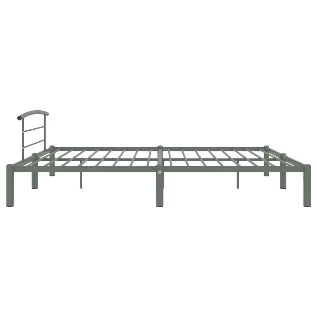 Okvir za krevet sivi metalni 200 x 200 cm