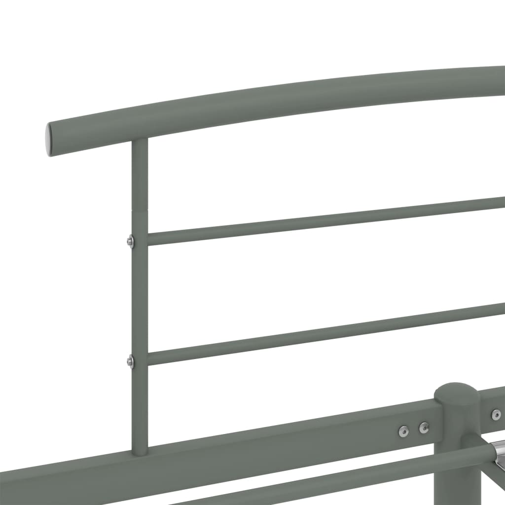 Okvir za krevet sivi metalni 200 x 200 cm