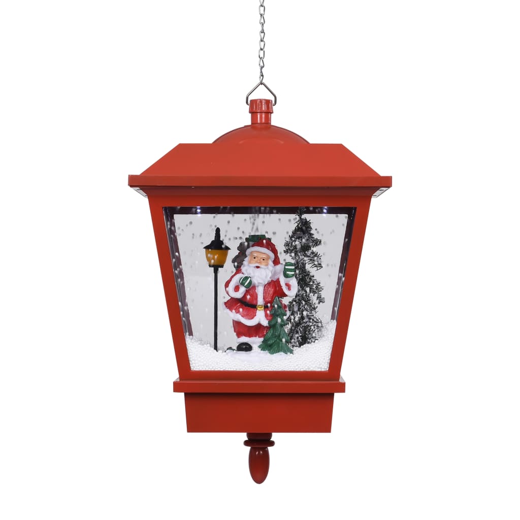 Božićna viseća svjetiljka s Djedom Mrazom LED 27 x 27 x 45 cm