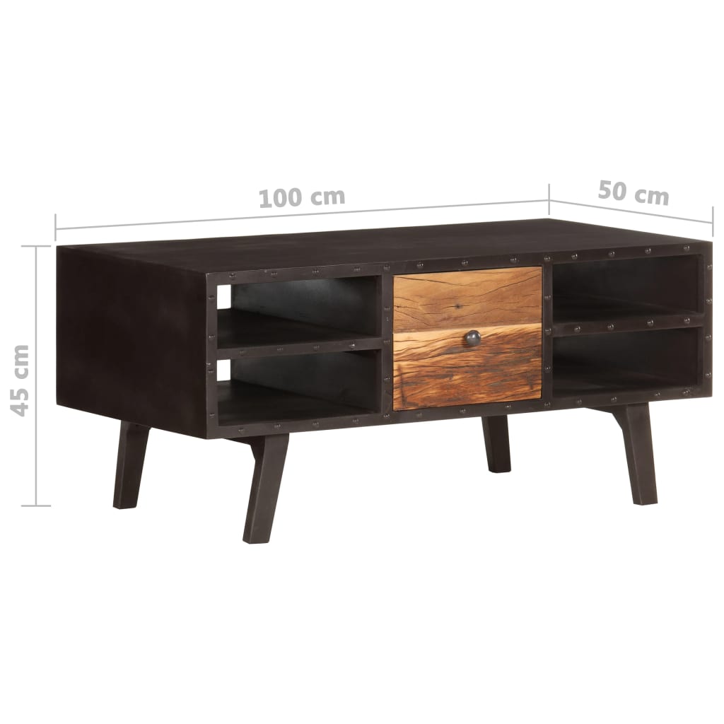 Stolić za kavu 100 x 50 x 45 cm od masivnog obnovljenog drva