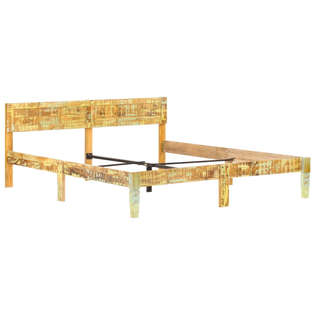 Okvir za krevet od masivnog obnovljenog drva 180 x 200 cm