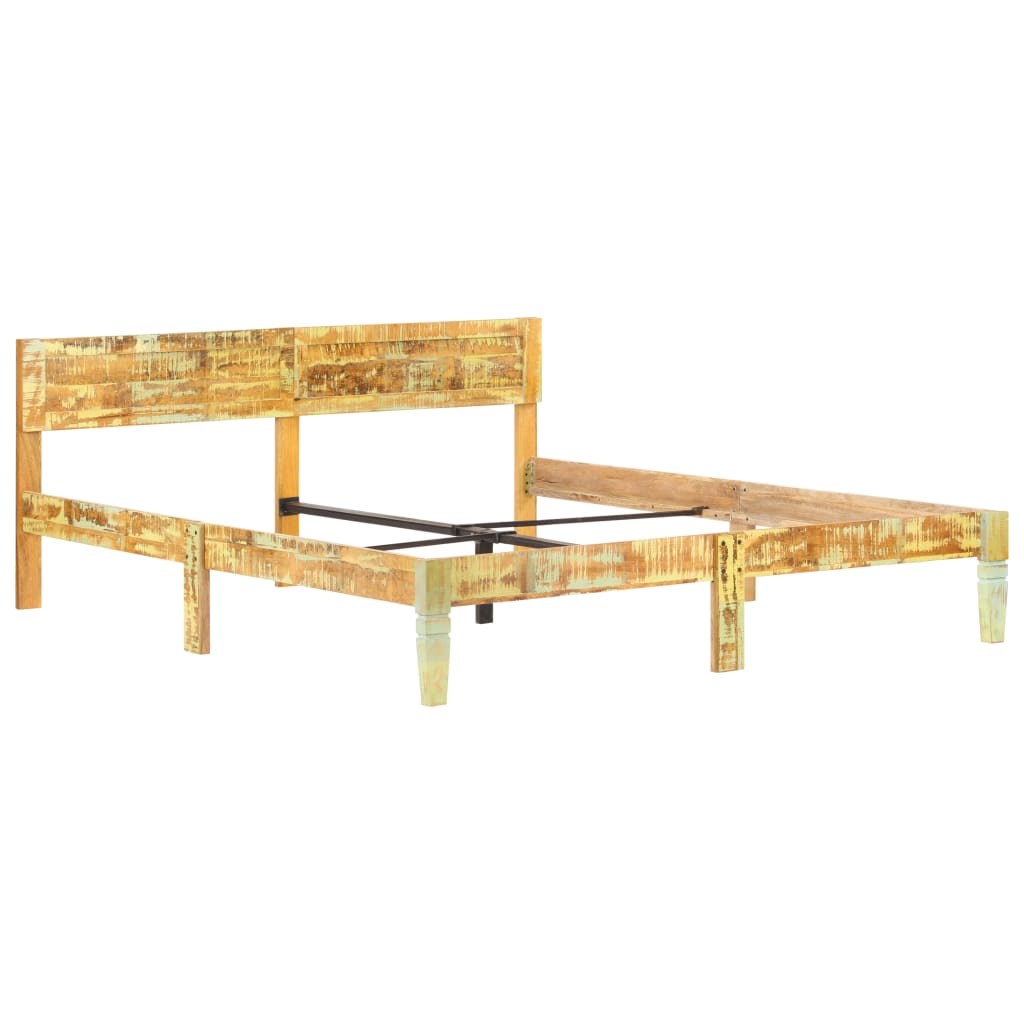 Okvir za krevet od masivnog obnovljenog drva 180 x 200 cm