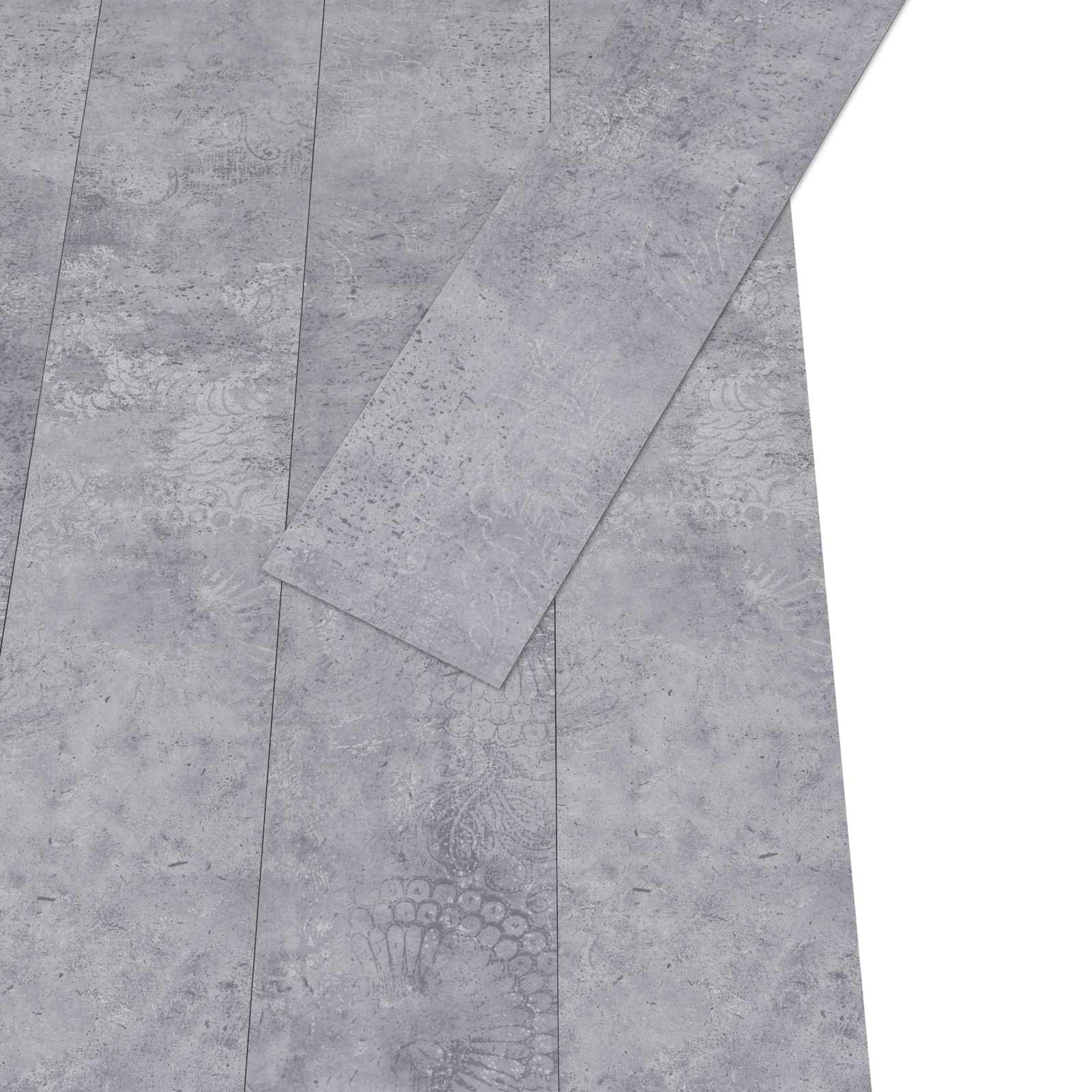 Podne daske 36 pcs Cement sivi 5,02 m² PVC