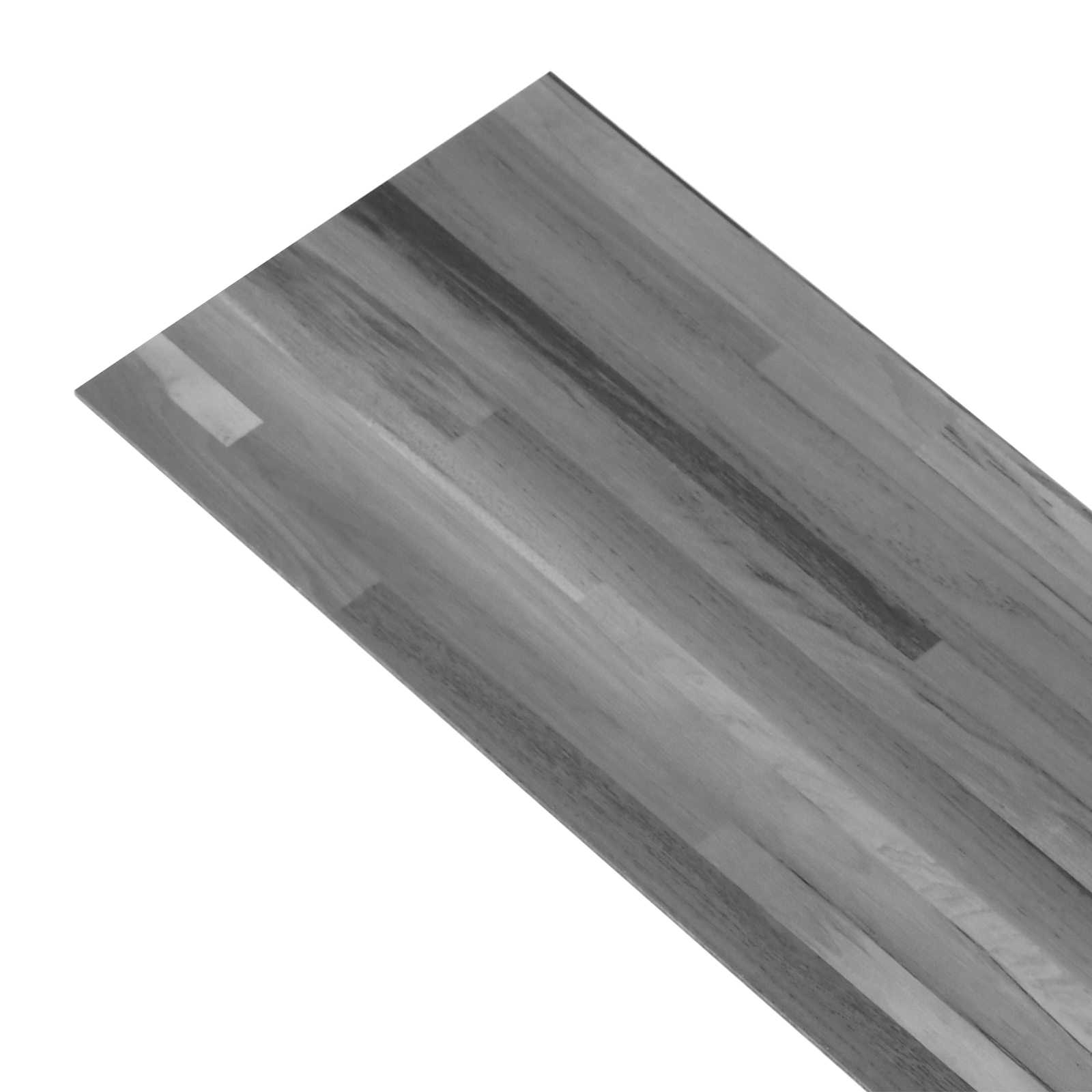 Podne daske 5,02 m² 36 pcs PVC Prugasta siva