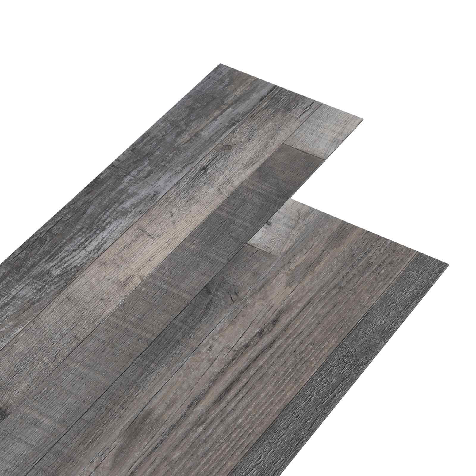 Podne daske 18 pcs Sivi 5,26 m² PVC