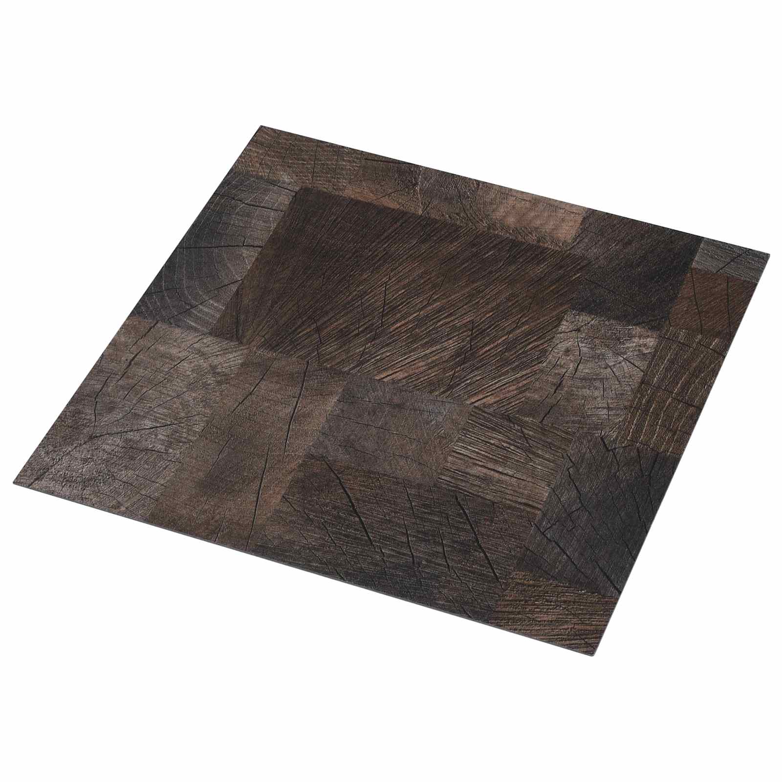 Podne daske 5,11 m² 55 pcs PVC Drvena struktura smeđa