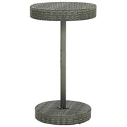 Vrtni stol sivi 60,5 x 106 cm od poliratana