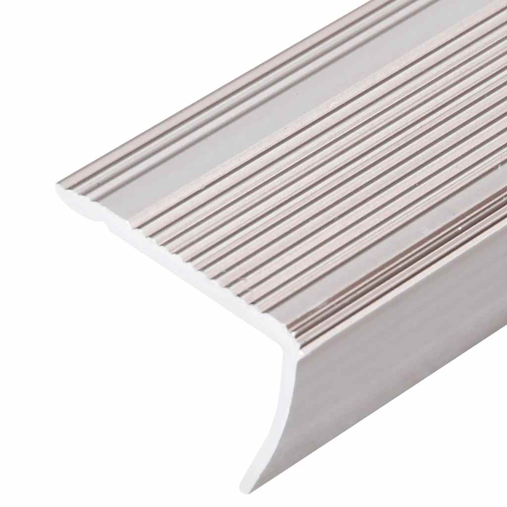 Rubnjaci za stepenice L-oblika 15 kom aluminijski 100 cm bež