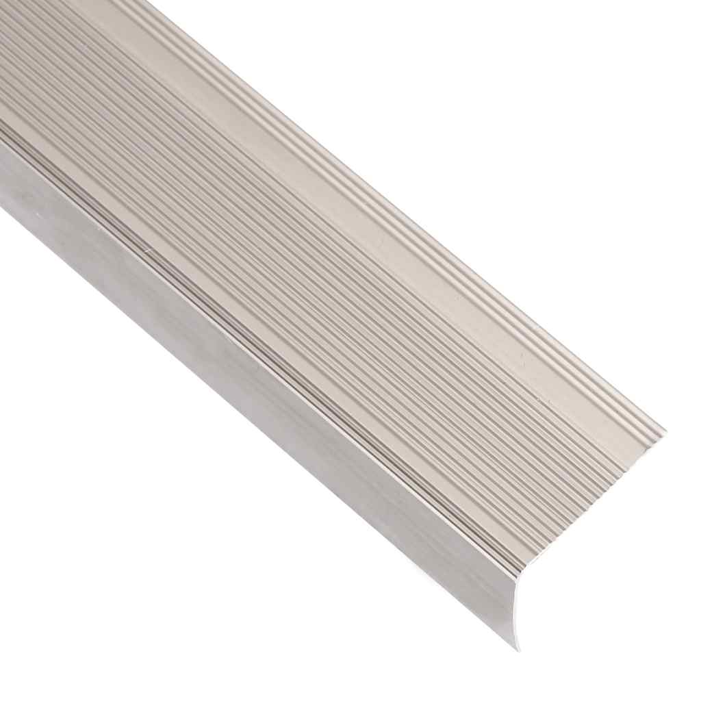 Rubnjaci za stepenice L-oblika 15 kom aluminijski 100 cm bež