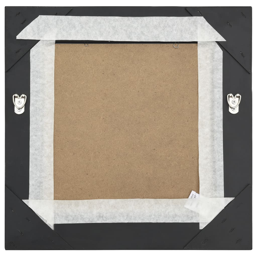 Zidno ogledalo u baroknom stilu 40 x 40 cm crno