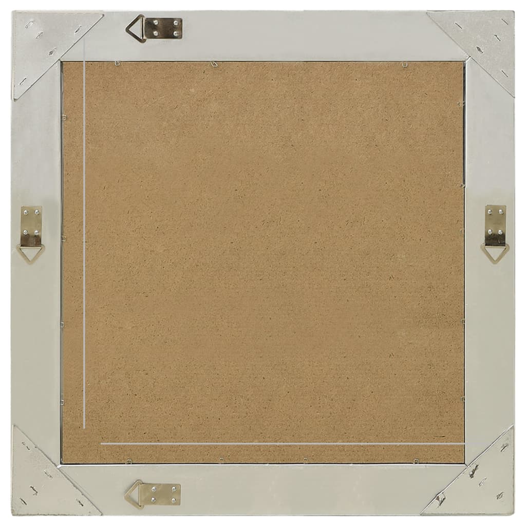 Zidno ogledalo u baroknom stilu 60 x 60 cm srebrno