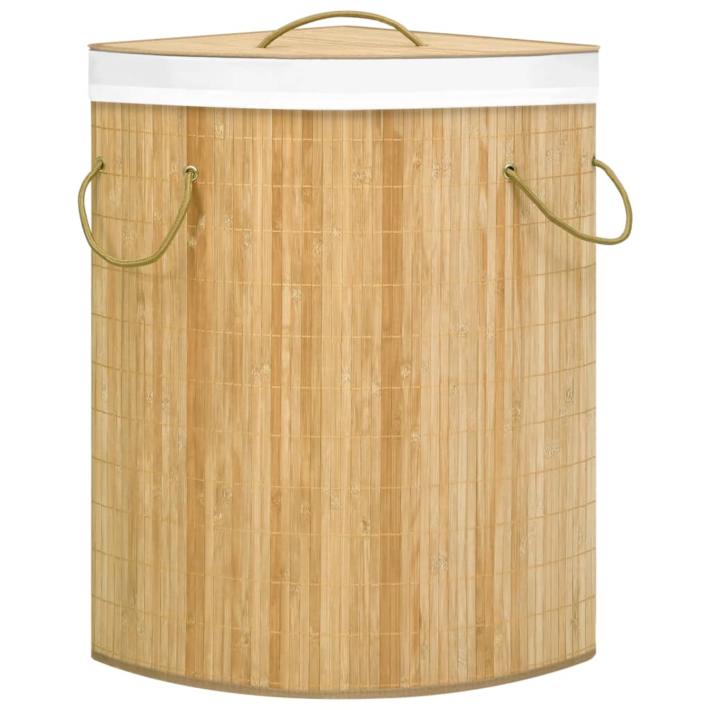 Kutna košara za rublje od bambusa 60 L