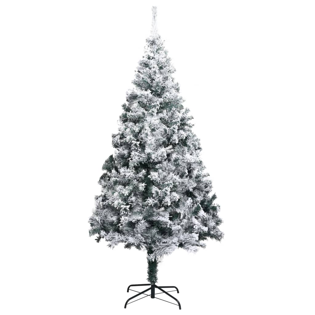 Umjetno božićno drvce sa snijegom zeleno 180 cm PVC
