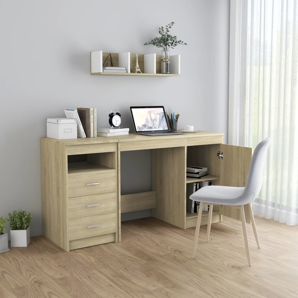 Radni stol boja hrasta sonome 140x50x76 cm konstruirano drvo
