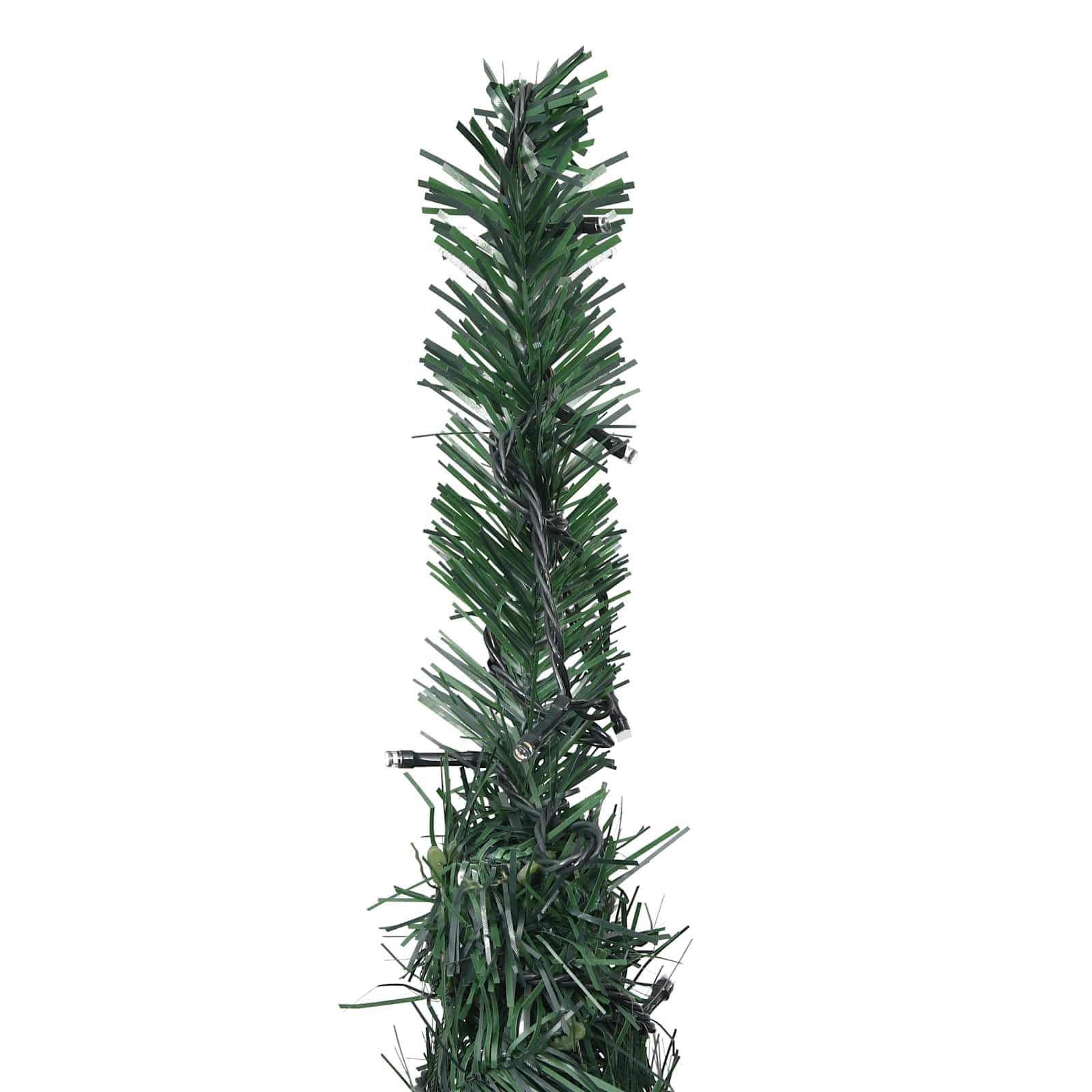 Božićno drvce with LED String Lights Zelena 150 x 150 cm PVC