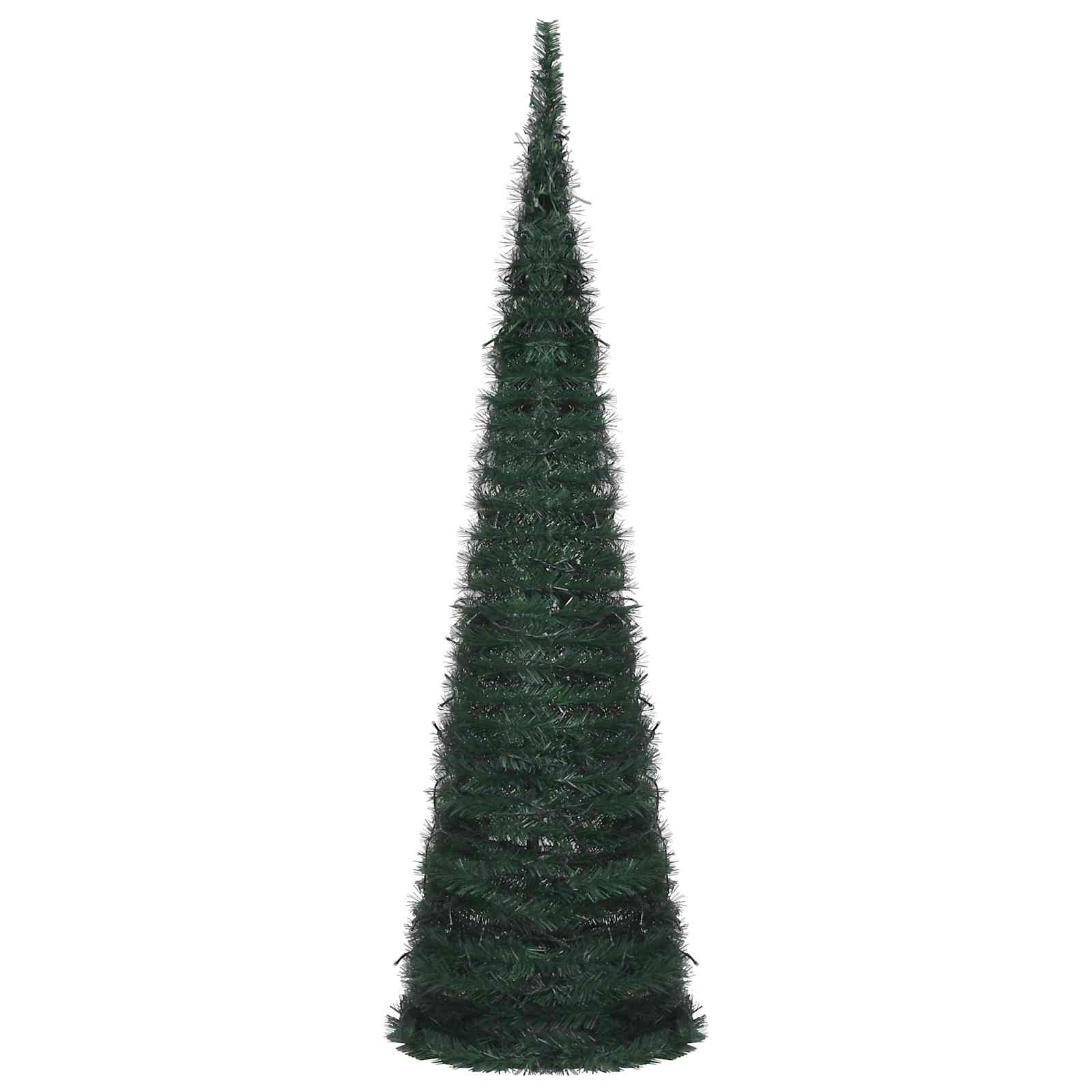 Božićno drvce with LED String Lights Zelena 150 x 150 cm PVC