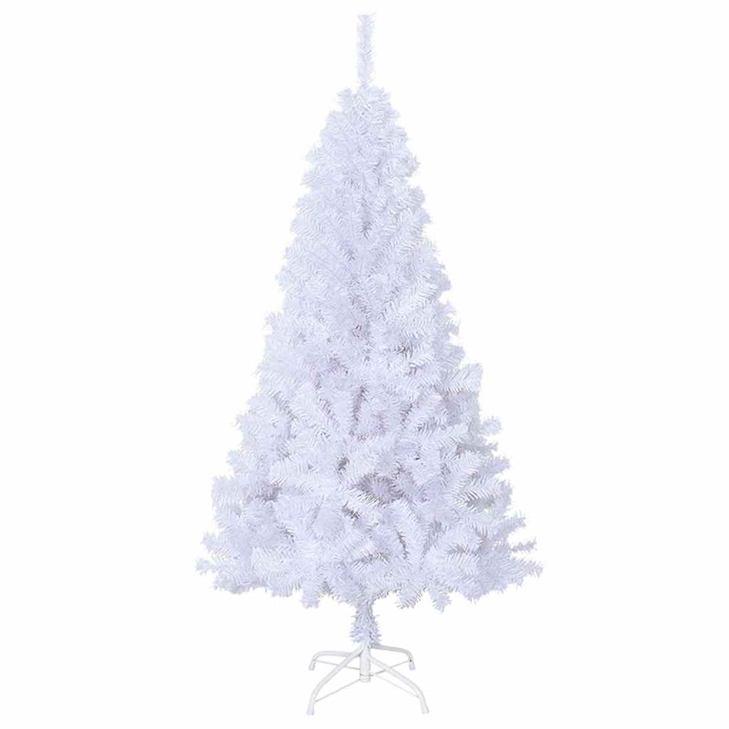 Umjetno božićno drvce s gustim granama bijelo 150 cm PVC