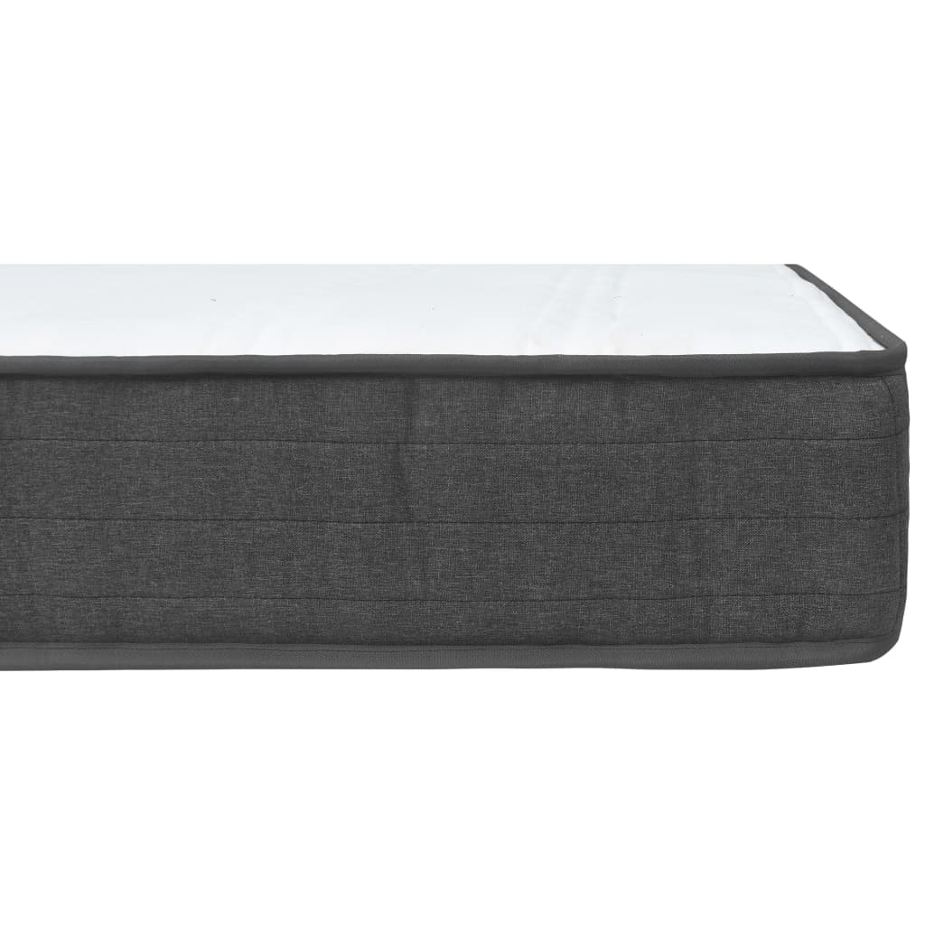 Krevet od tkanine s oprugama tamnosivi 80 x 200 cm