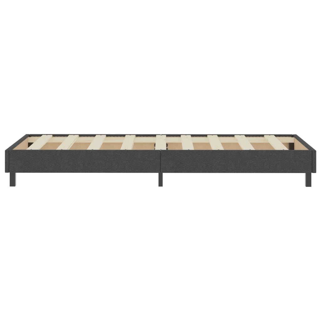 Krevet od tkanine s oprugama tamnosivi 80 x 200 cm