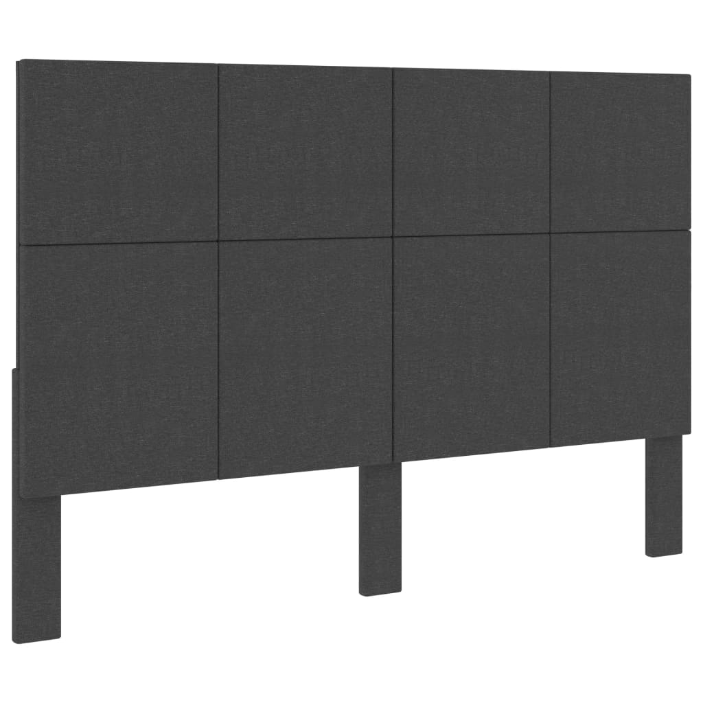 Krevet od tkanine s oprugama tamnosivi 140 x 200 cm