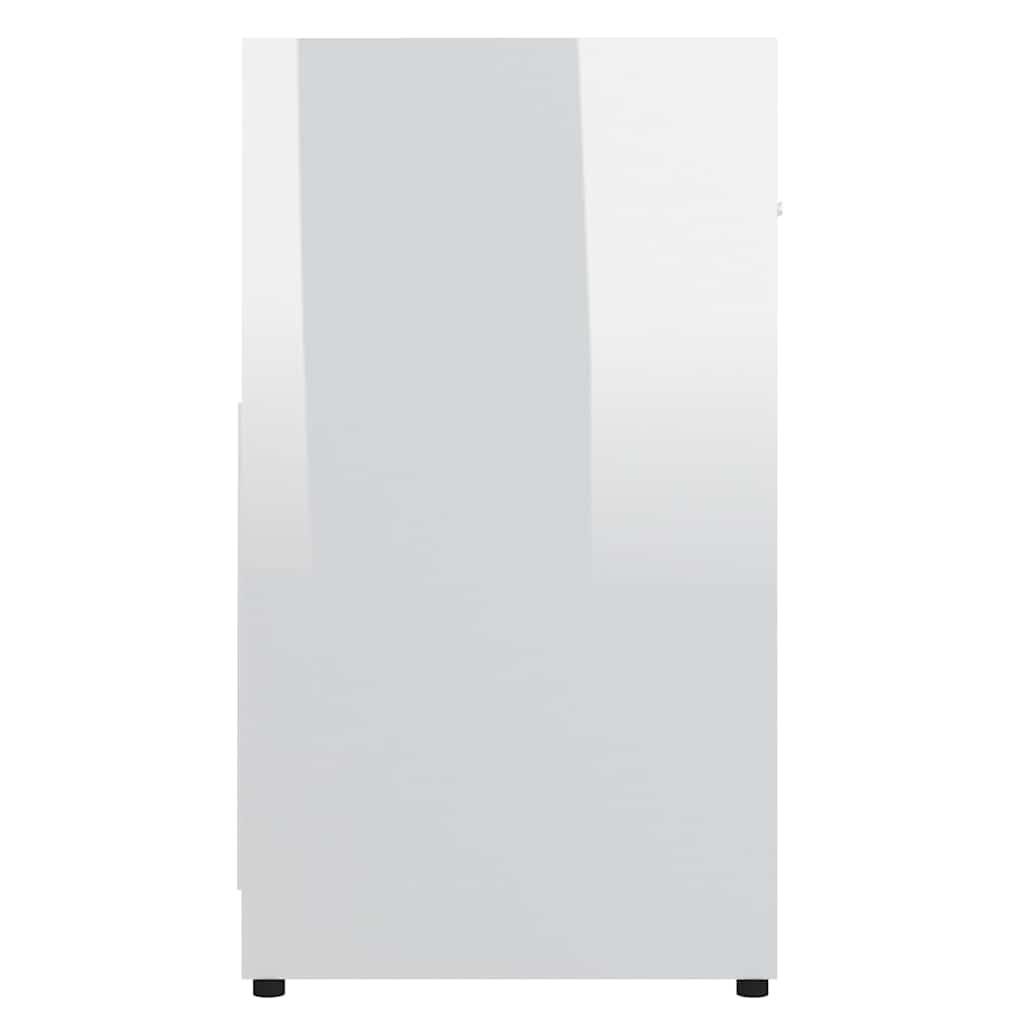Kupaonski ormarić sjajni bijeli 60x33x61 cm konstruirano drv