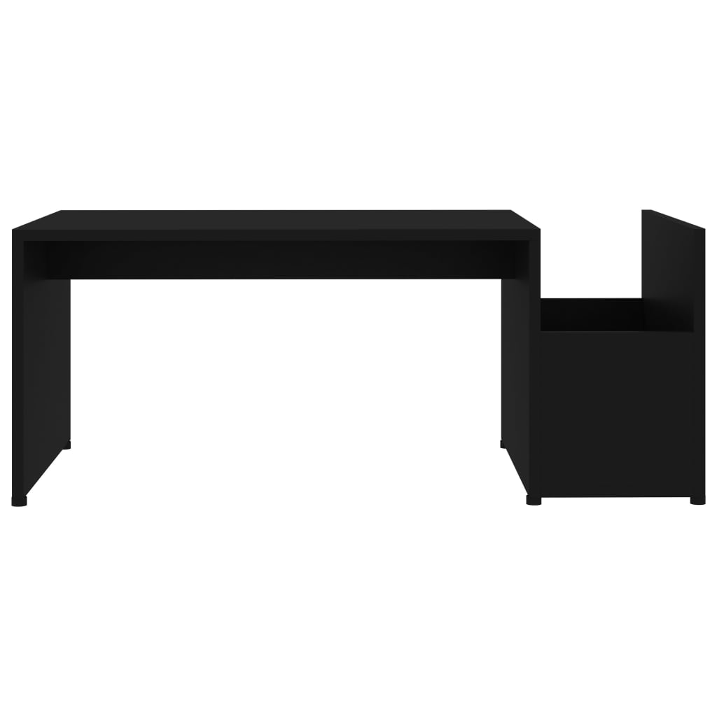 Stolić za kavu crni 90 x 45 x 35 cm konstruirano drvo