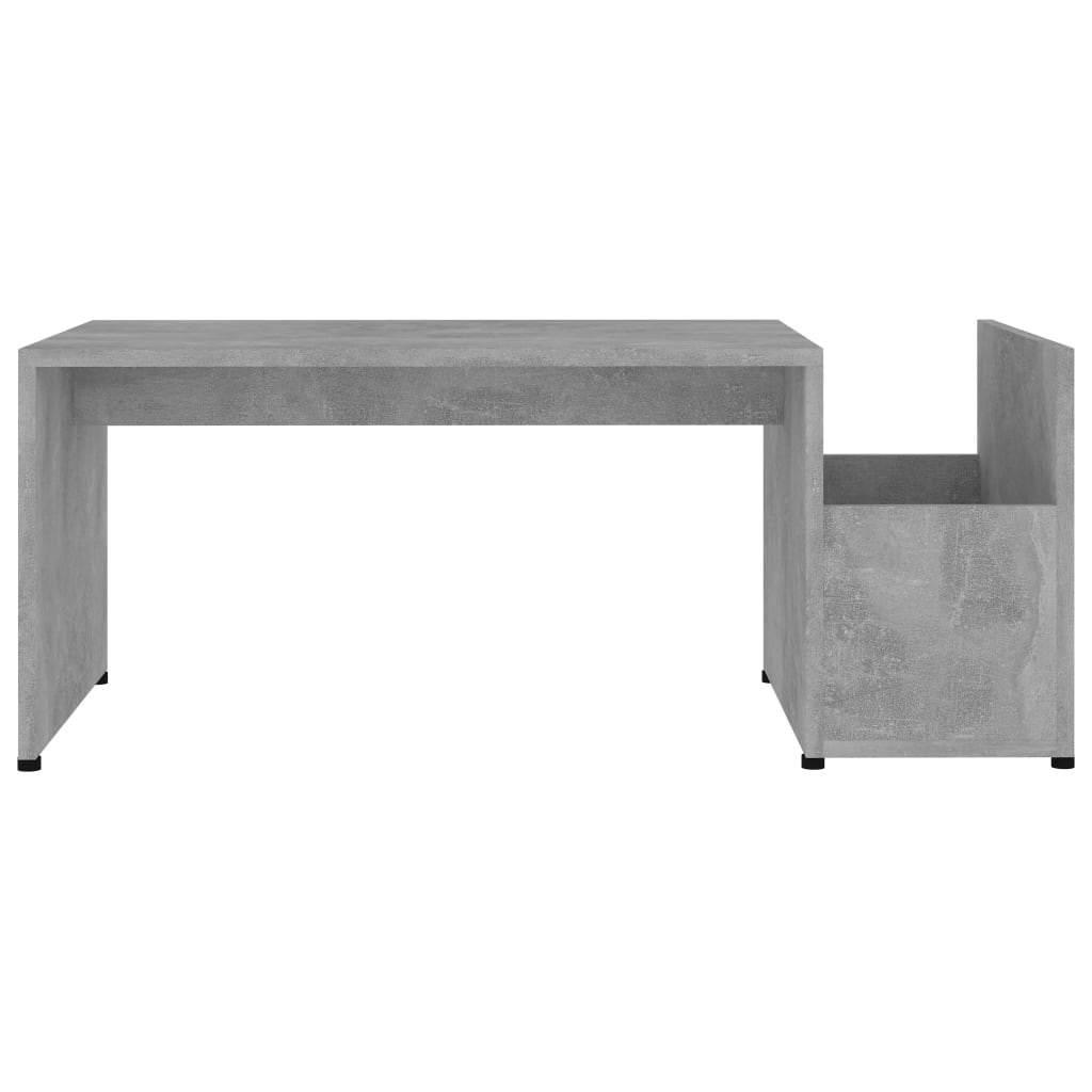 Stolić za kavu siva boja betona 90x45x35 cm konstruirano drvo