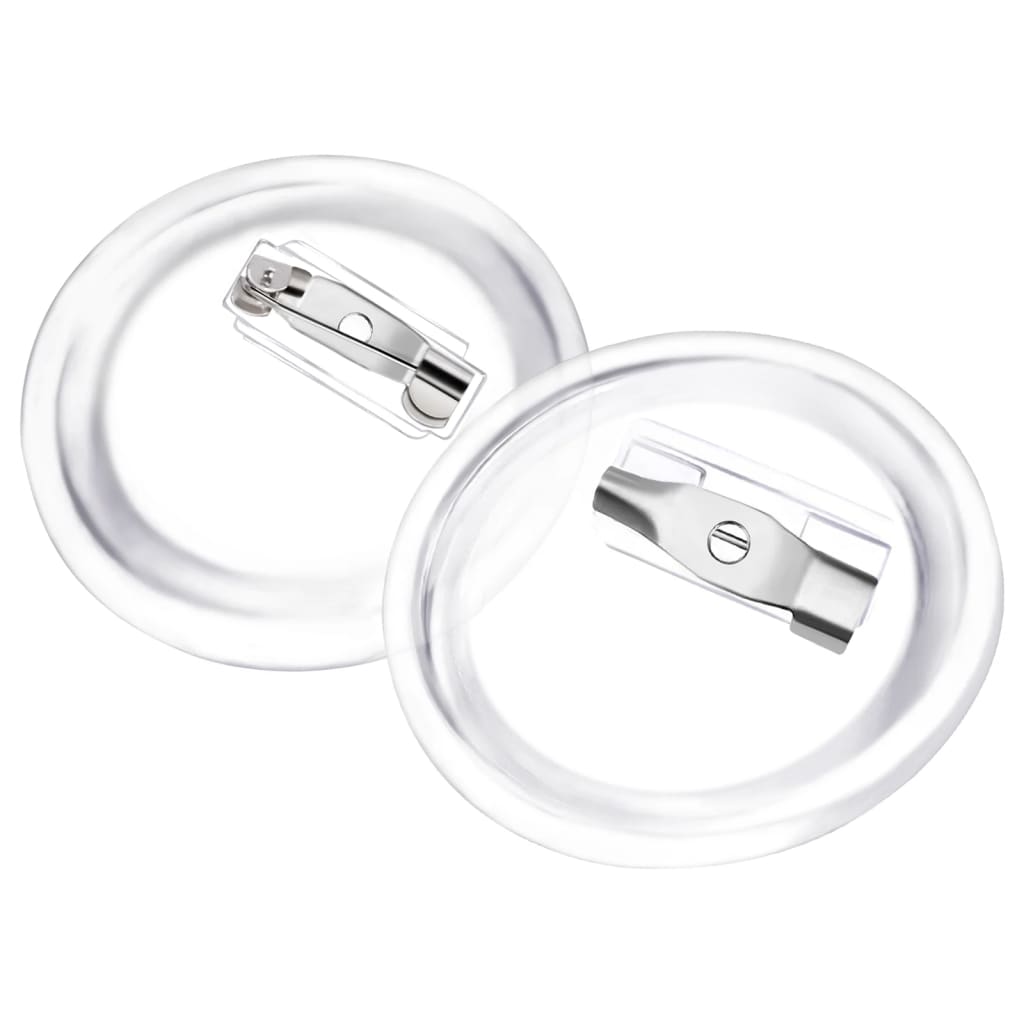 Set gumba za značke sa sigurnosnim iglama 100 kom akrilni 25 mm