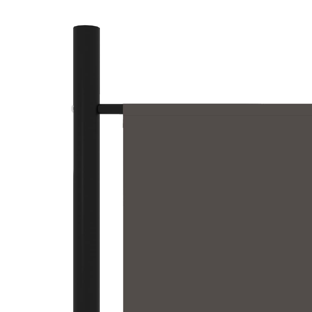 Sobna pregrada sa 6 panela antracit 300 x 180 cm