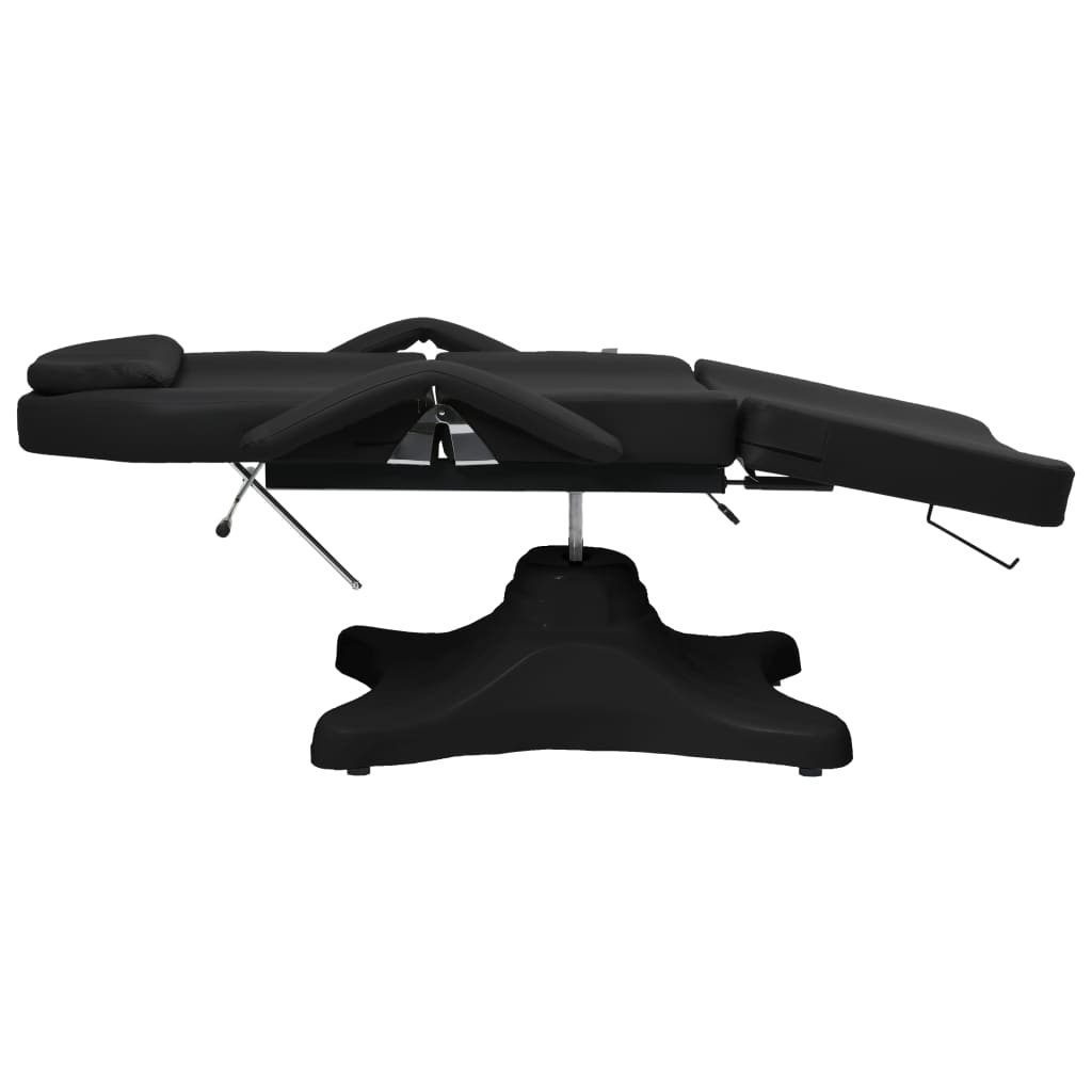 Masažni stol crni 180 x 62 x (86,5 - 118) cm