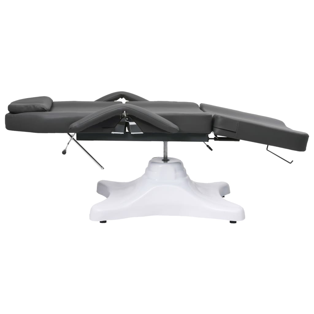 Masažni stol sivi 180 x 62 x (86,5 - 118) cm
