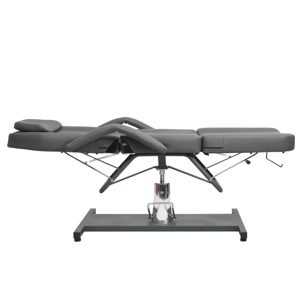 Masažni stol sivi 180 x 62 x (87 - 112) cm