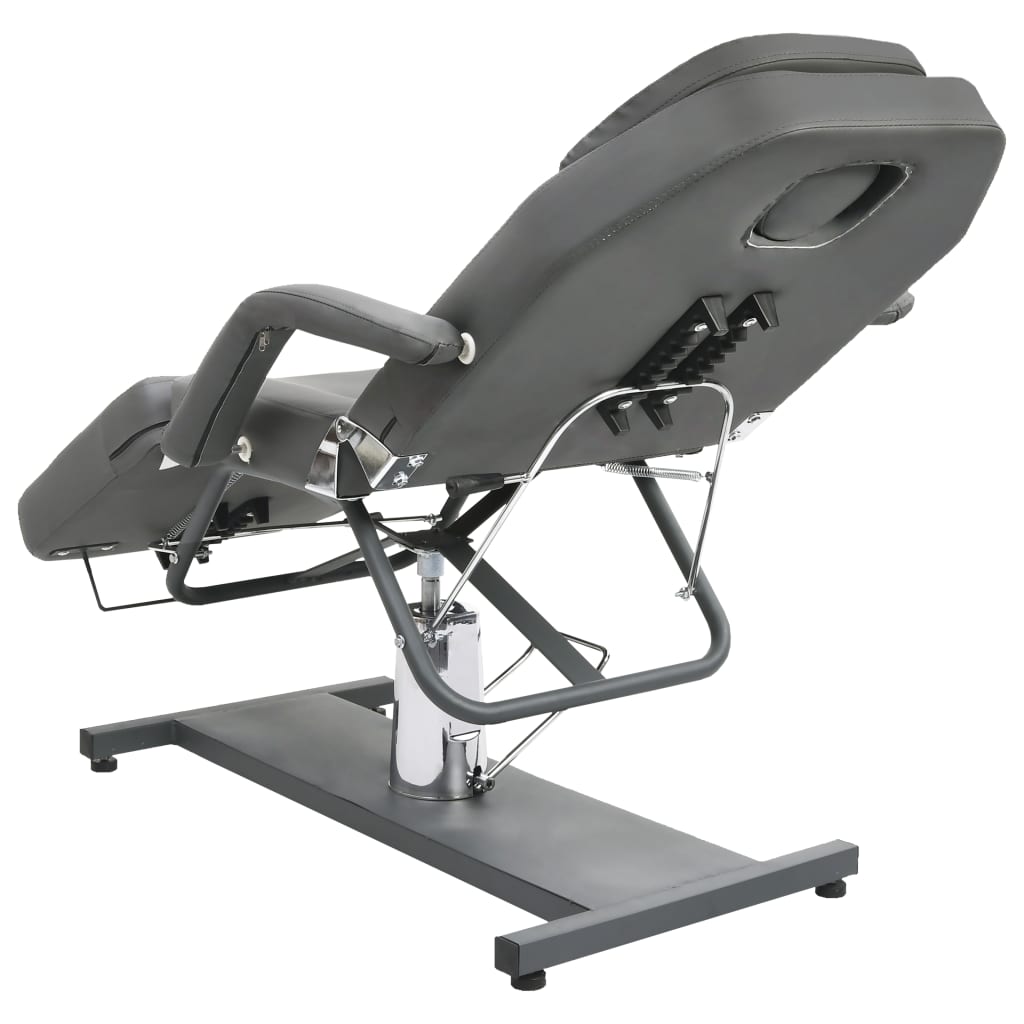 Masažni stol sivi 180 x 62 x (87 - 112) cm