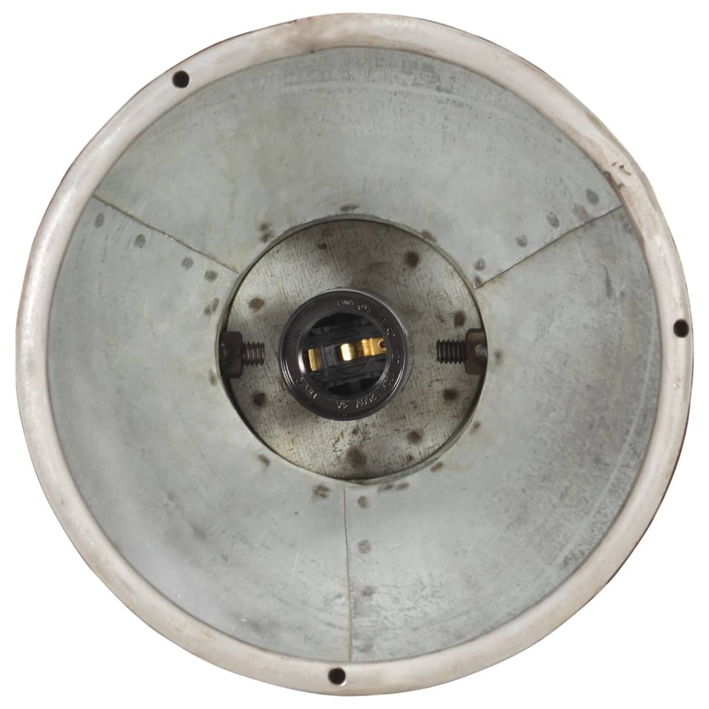 Industrijska viseća svjetiljka 25 W srebrna okrugla 19 cm E27