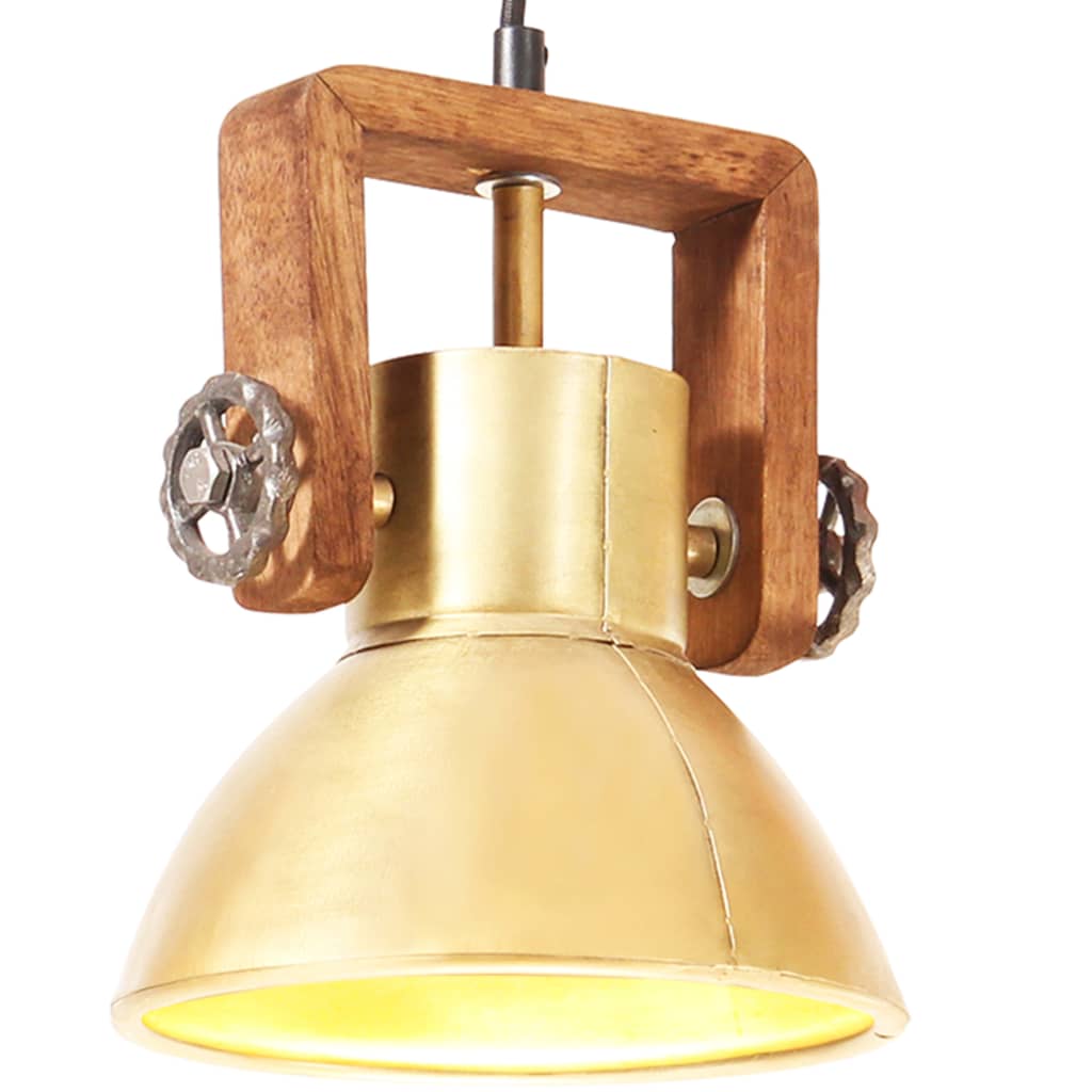 Industrijska viseća svjetiljka 25 W mjedena okrugla 19 cm E27