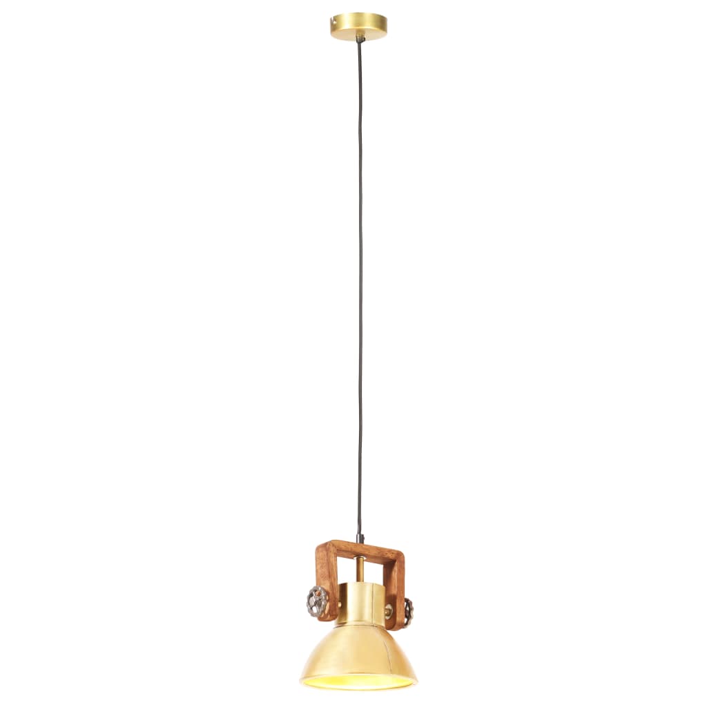 Industrijska viseća svjetiljka 25 W mjedena okrugla 19 cm E27
