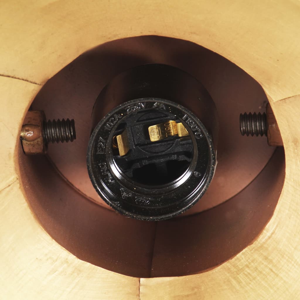 Industrijska viseća svjetiljka 25 W mjedena okrugla 19 cm E27