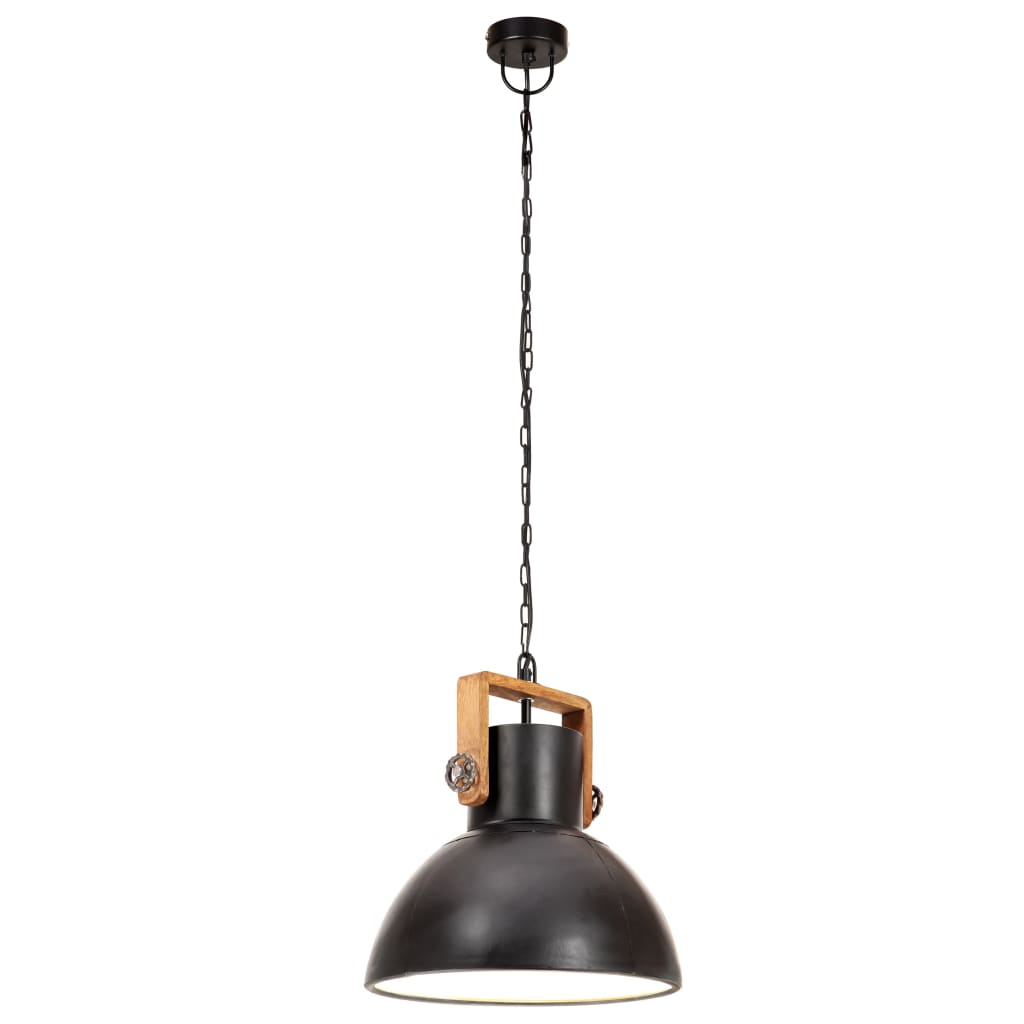 Industrijska viseća svjetiljka 25 W crna okrugla 30 cm E27