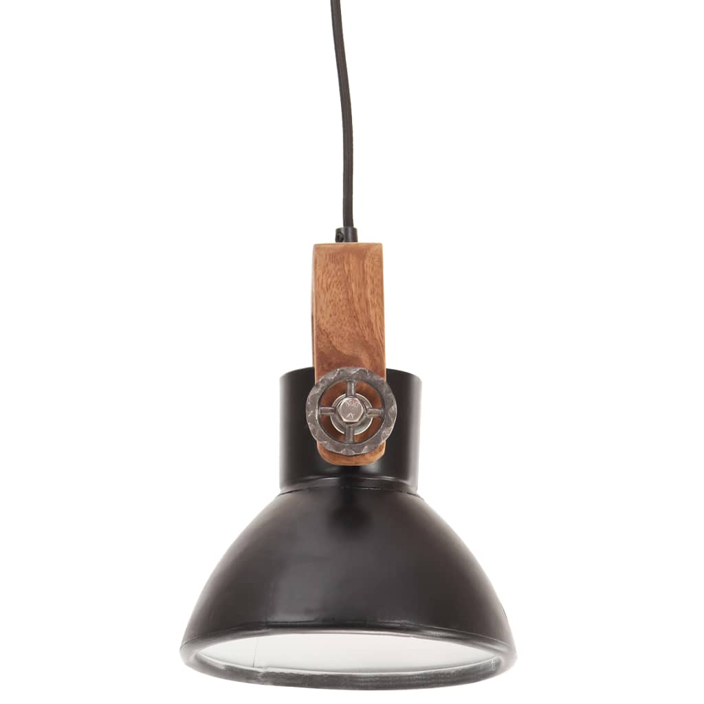 Industrijska viseća svjetiljka 25 W crna okrugla 19 cm E27