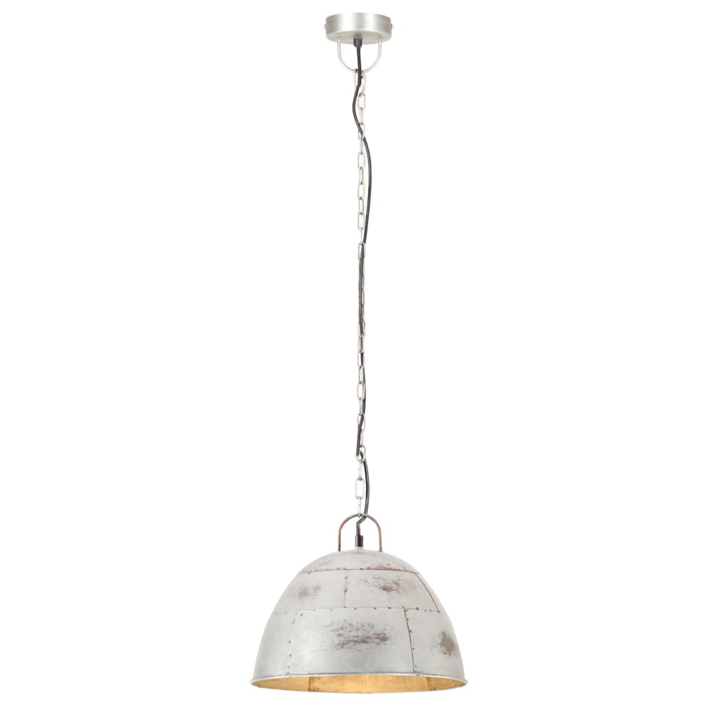 Industrijska viseća svjetiljka 25 W srebrna okrugla 31 cm E27