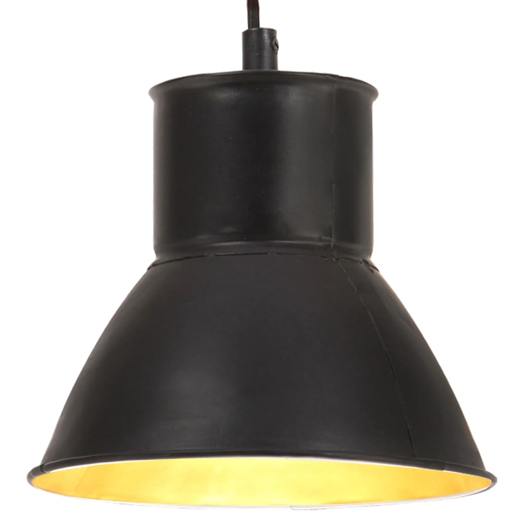 Viseća svjetiljka 25 W crna okrugla 17 cm E27